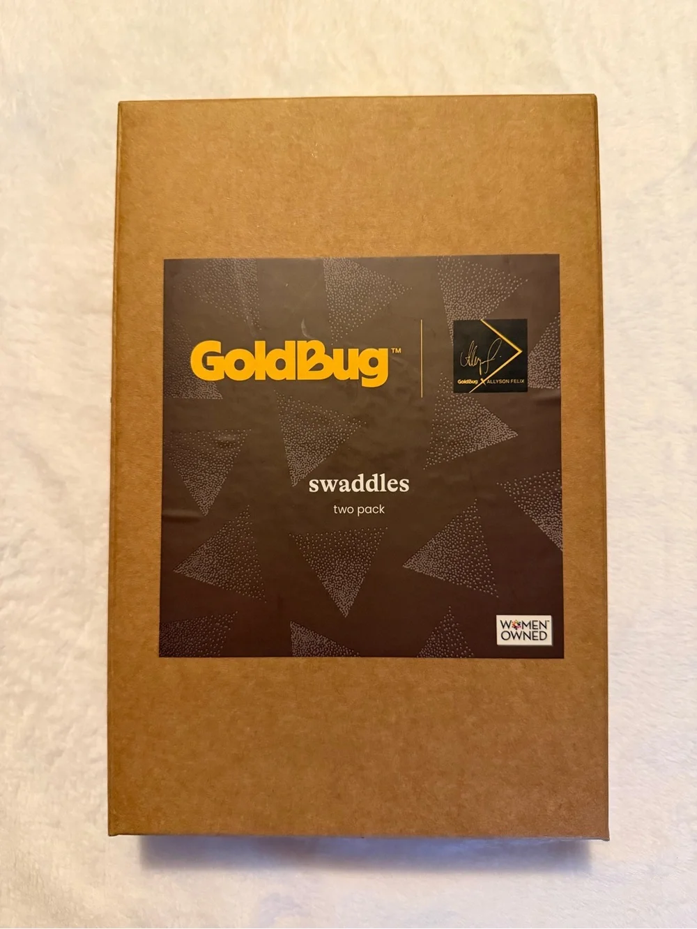 Gold Bug x Allyson Felix 100% Cotton Muslin Swaddle Blankets 2 Pack